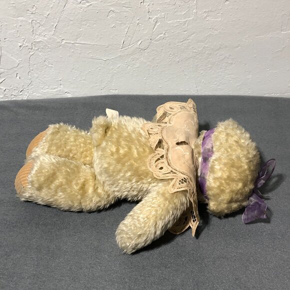 First & Main Teddy Bear Plush "Chantilly" Boho Cottagecore VTG - Picture 9 of 11